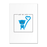 Poster / 4er Set Plakat DIN A4 - JUST BE!