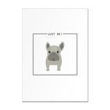 Poster / 4er Set Plakat DIN A4 - Dog- JUST BE!