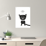 Poster / Plakat DIN A3 - Armer schwarzer Kater!