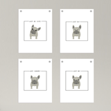 Poster / 4er Set Plakat DIN A4 - Dog- JUST BE!