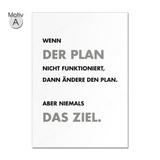 Poster / Plakat DIN A1 "Büro-Motivation", Motiv A "Der Plan"