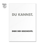 Poster / Plakat DIN A1 "Büro-Motivation", Motiv C "Du kannst"