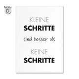 Poster / Plakat DIN A1 "Büro-Motivation", Motiv D "Kleine Schritte"