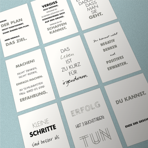Postkartenset DIN A6 "Büro-Motivation", 9 Motive Set 1