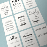 Postkartenset DIN A6 "Büro-Motivation", 9 Motive Set 2