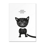 Poster / Plakat DIN A3 - Armer schwarzer Kater!