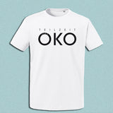 T-Shirt "Teilzeit Öko", weiß, Schrift schwarz