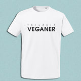 T-Shirt "Teilzeit Veganer", weiß, Schrift schwarz
