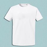 T-Shirt / PoloShirt "Happy Smile Monster", weiß, farbiger Aufdruck